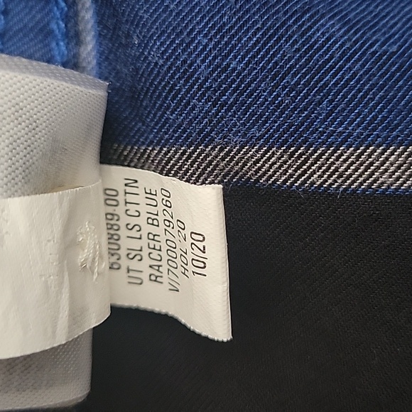 Banana Republic Plaid Untucked Slim Fit Long Sleeve Button Down Shirt Size XL - Picture 8 of 9